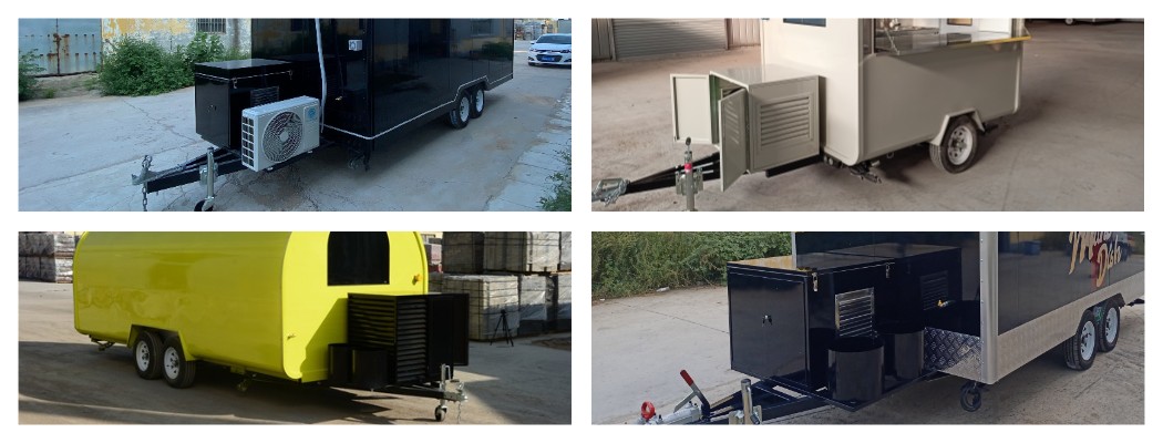 food trailer with generator box